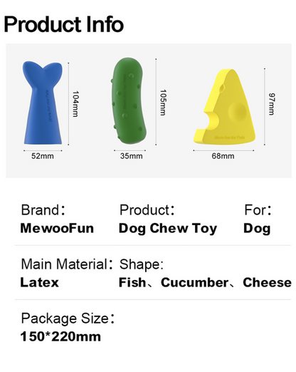 Dog Teeth Chewing Toy in 3 Pieces