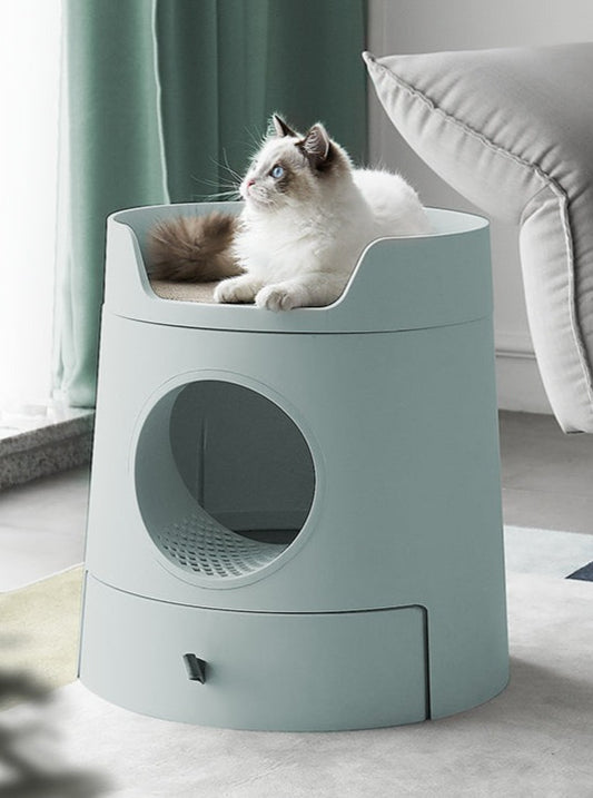 Castle Litter Box in Olive