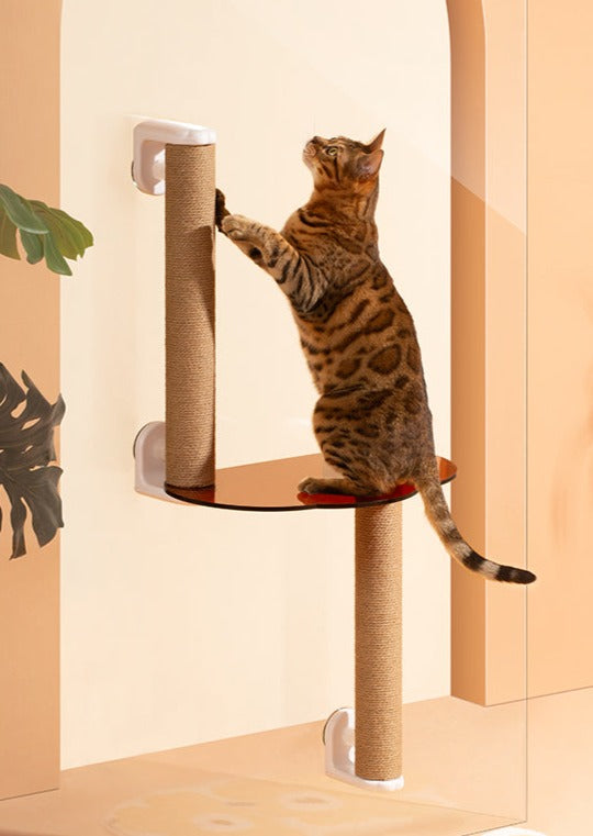 Floating Window Cat Tree with Scratchpost (Large)