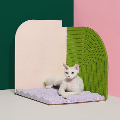 3³ Cat Scratcher in Lawn Green