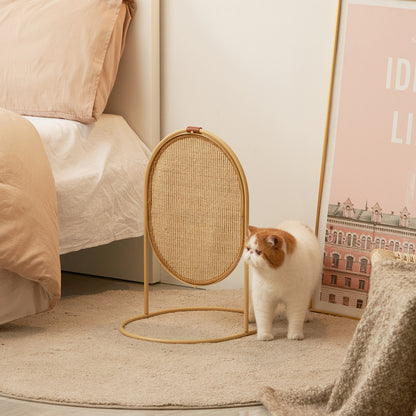 SODA Cat Scratching Post in Ginger With Paper Scratch Pad